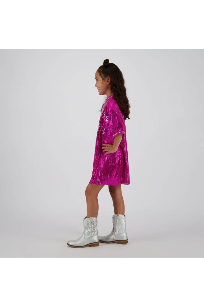 vingino Pommely mini dress shimmer pink