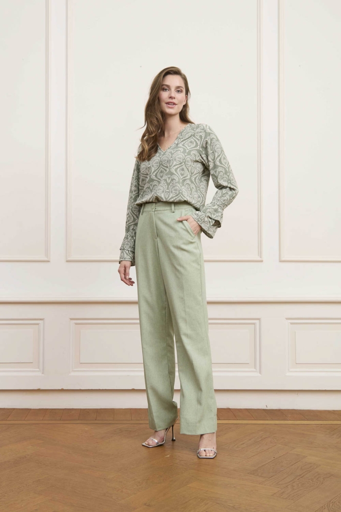 Lofty Manner Blouse Sofie lavender print