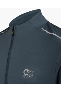 Cruyff Ki Ametrine 1/4 zip top dark slate