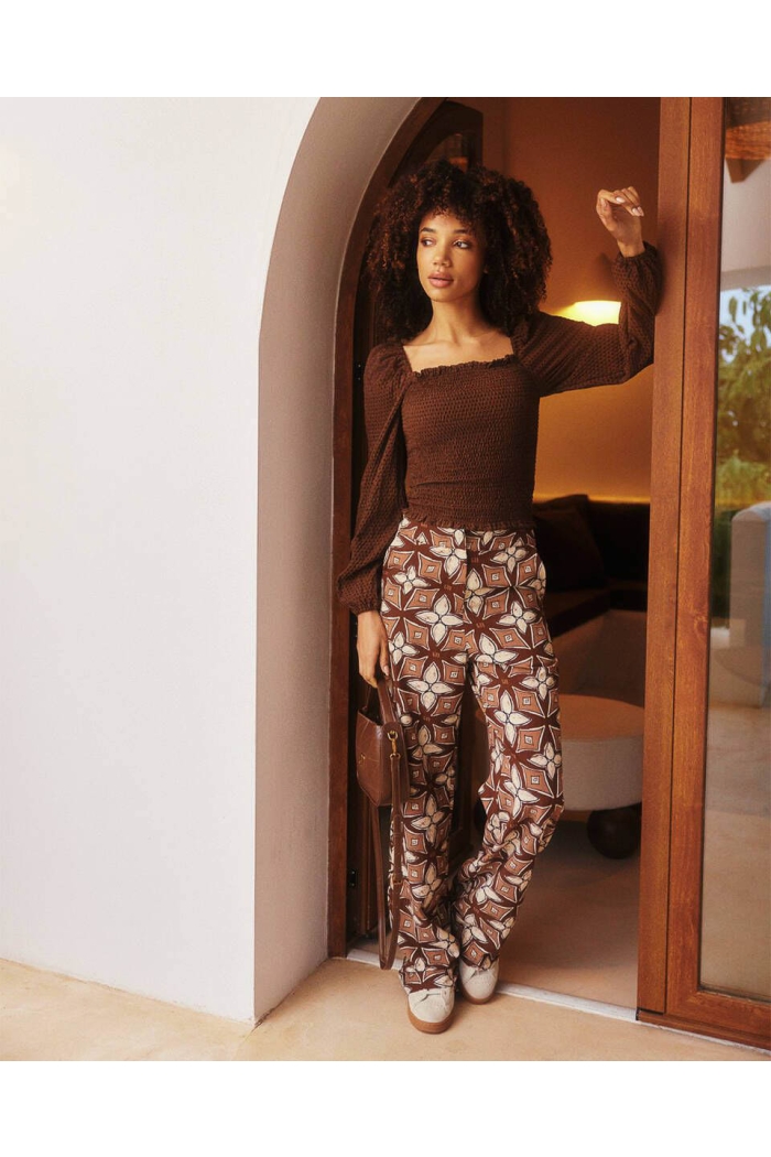 Lofty Manner Trouser Noura mosaic print