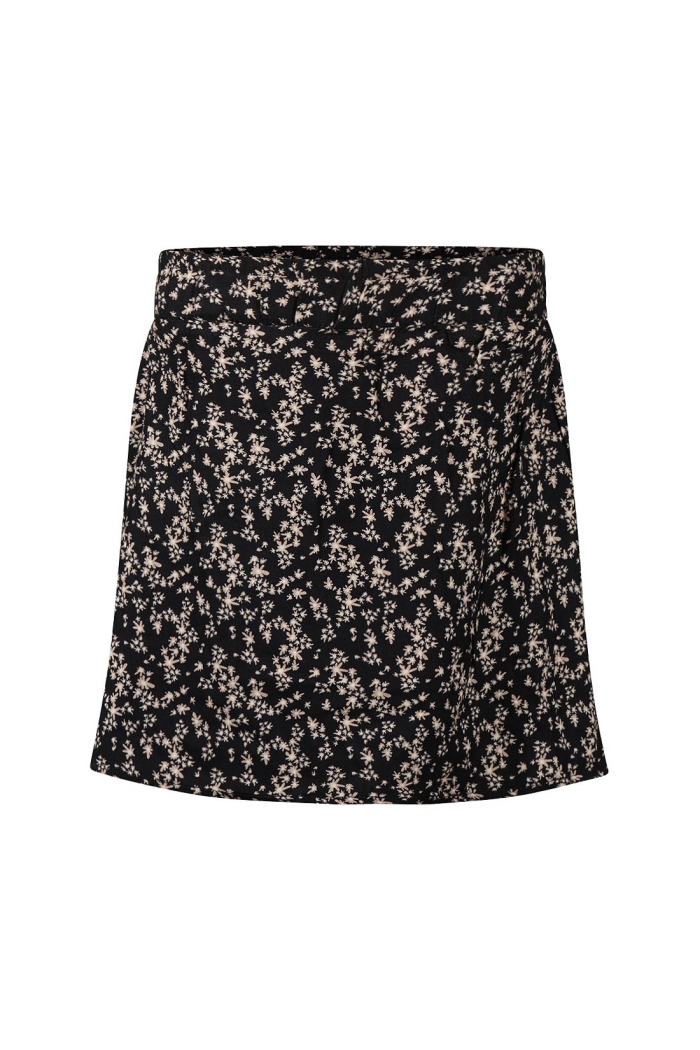No Way Monday Ki Skirt bloemetje black