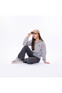 No Way Monday Ki Sweater with hood mid grey