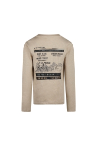 No Way Monday Ki T-shirt ls light grey