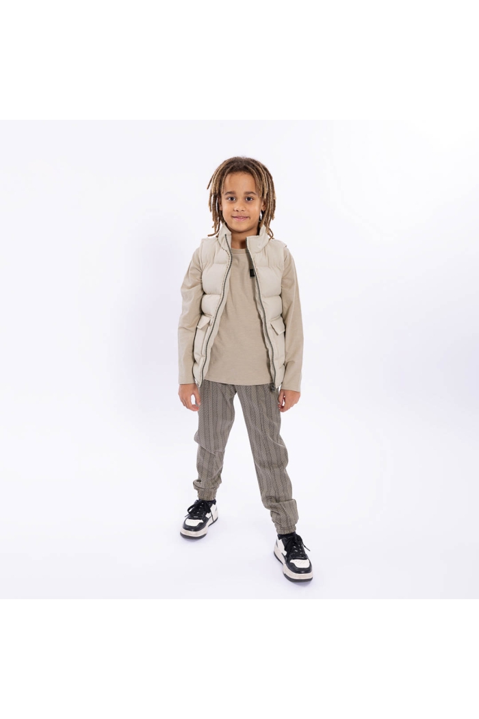 No Way Monday Ki T-shirt ls light grey