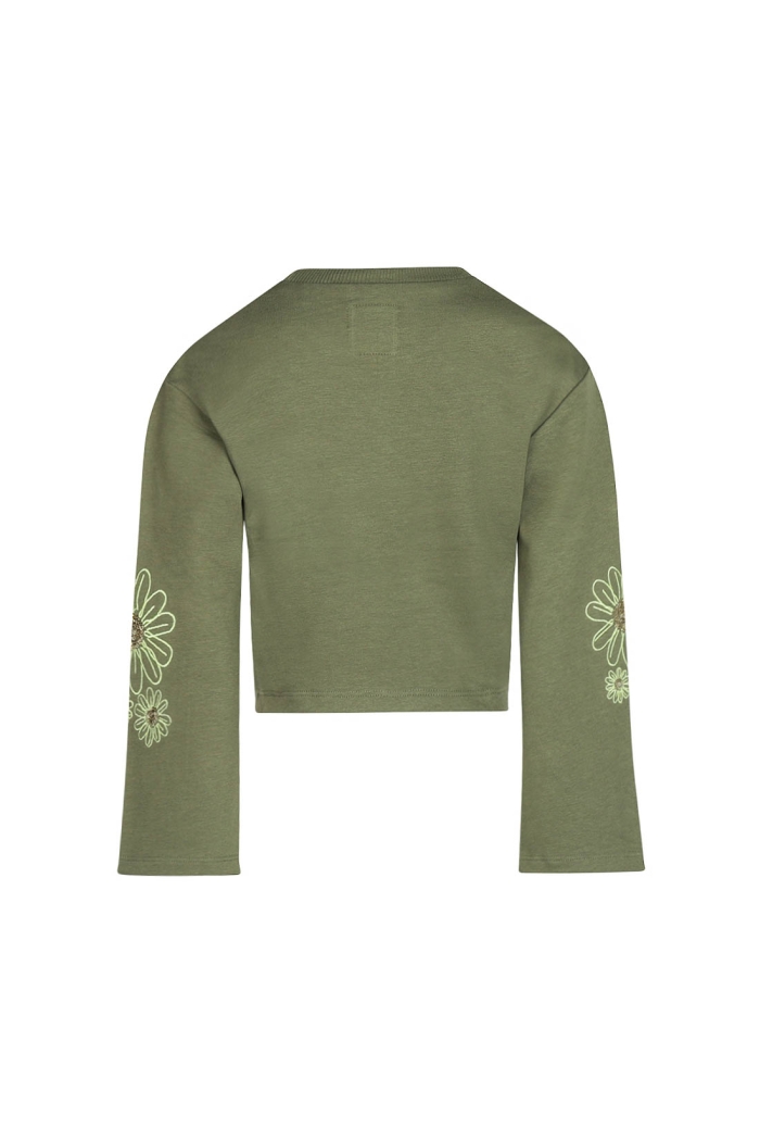 Koko Noko Ki Sweater dropped shoulder army green