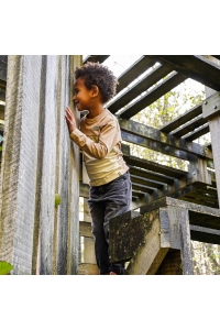 Koko Noko Ki T-shirt ls dark sand