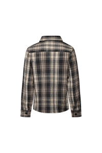 No Way Monday Ki Shirt ls geruit anthracite