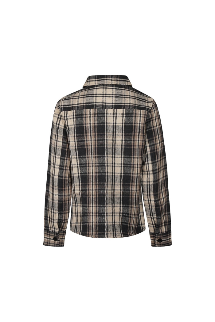 No Way Monday Ki Shirt ls geruit anthracite