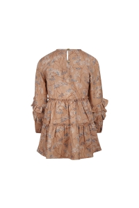 Koko Noko Ki Dress print caramel brown