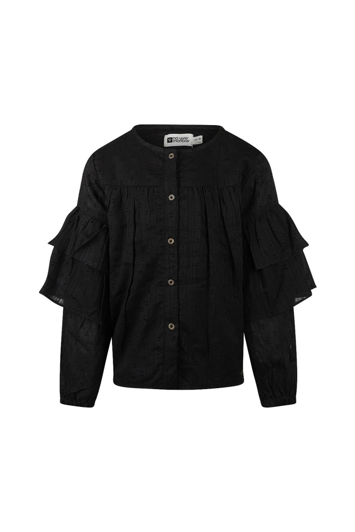 No Way Monday Ki Blouse ls black