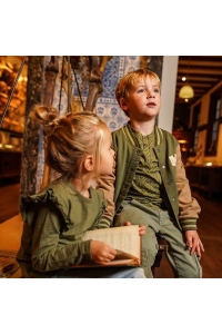 Koko Noko Ki Cardigan Baseball army green