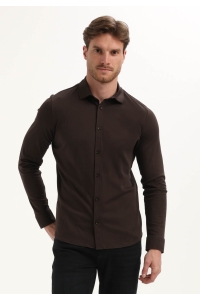 Gabbiano Premium Overhemd oak brown