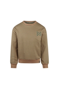 Koko Noko Ki Sweater dropped streep dark sand