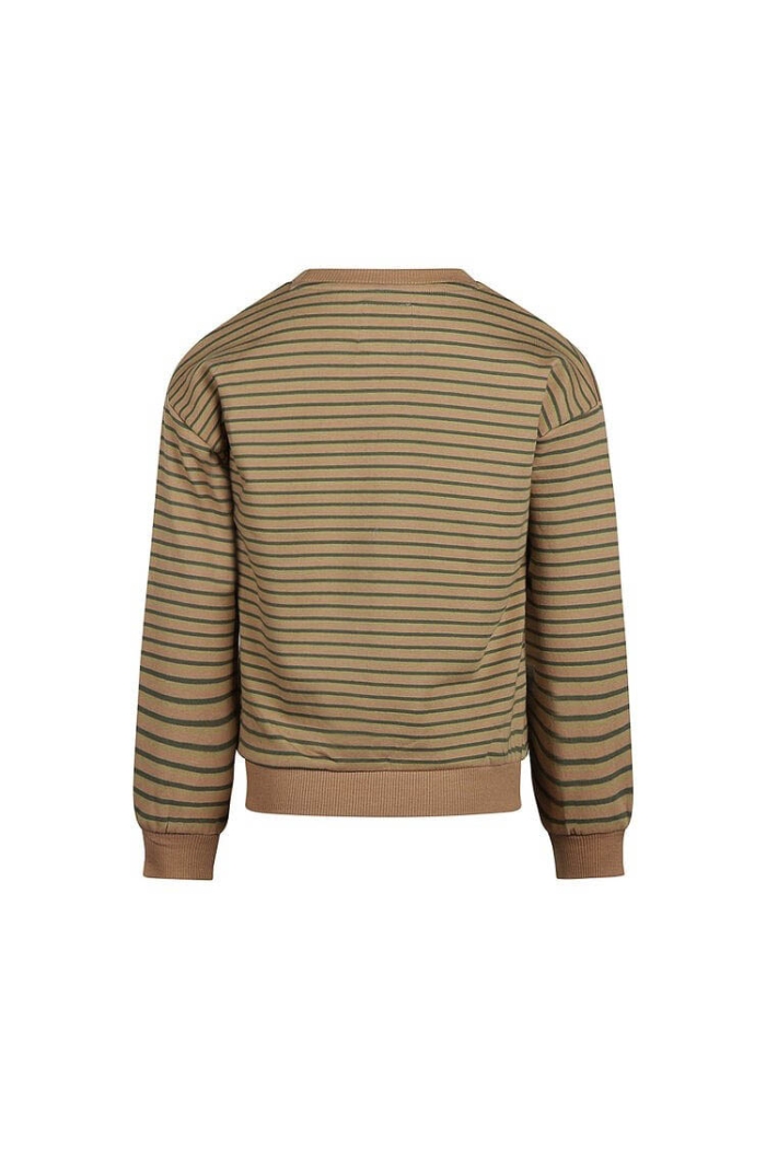 Koko Noko Ki Sweater dropped streep dark sand