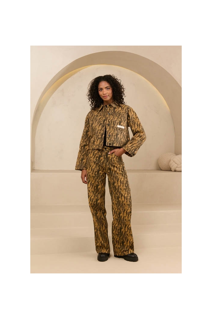 Lofty Manner Jacket Maria feathers print