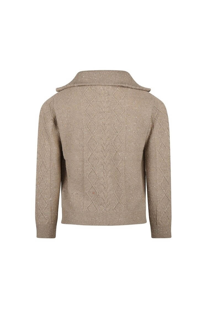 Koko Noko Ki Pullover rits taupe