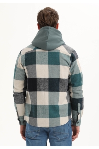 Gabbiano Overhemd ls geruit teal blue