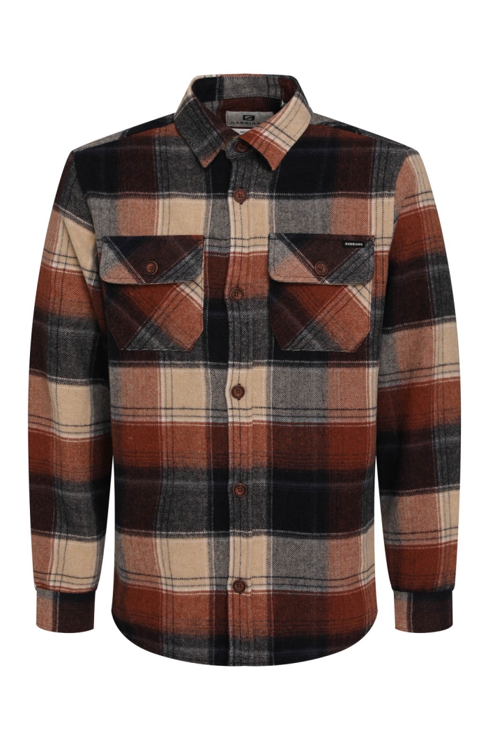 Gabbiano Overhemd ls geruit clay