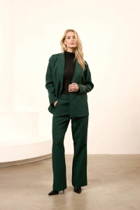 Lofty Manner Trouser Navy petrol green