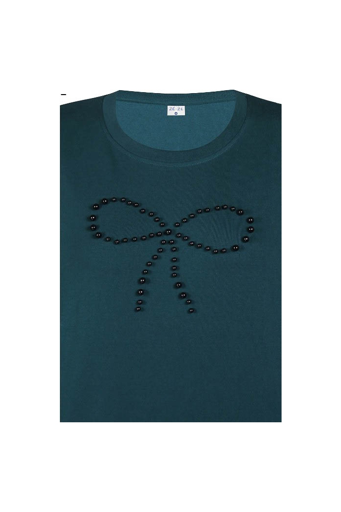 Ze-Ze T-shirt Bethany teal green