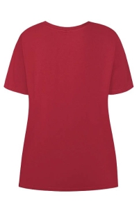 Ze-Ze T-shirt Bethany burgundy red