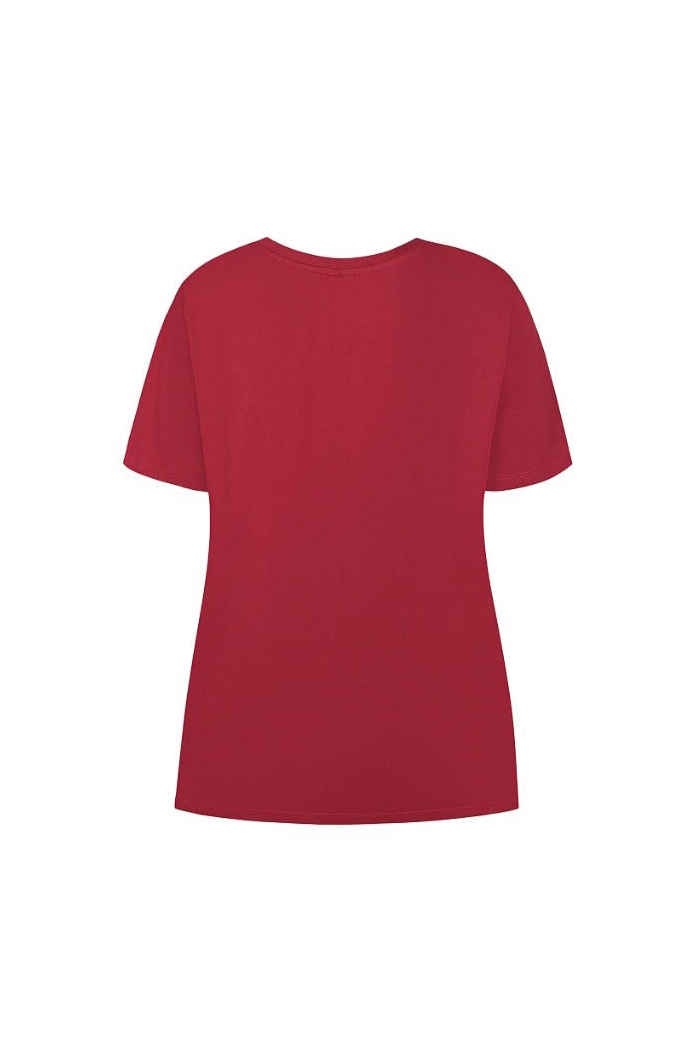 Ze-Ze T-shirt Bethany burgundy red