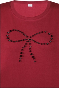 Ze-Ze T-shirt Bethany burgundy red