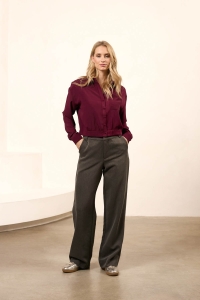 Lofty Manner Blouse Astrid burgundy red