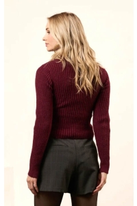 Lofty Manner Sweater Katja burgundy red