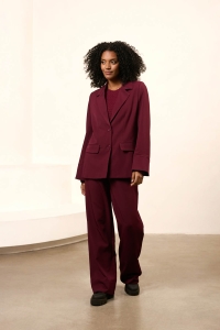 Lofty Manner Trouser Hilda burgundy red