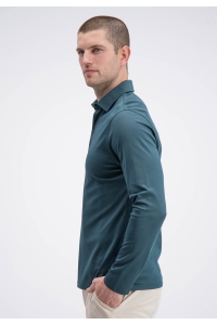 Gabbiano Longsleeve Polo Luca forest green