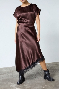 Sisters Point Gewo Lace Skirt brown/black