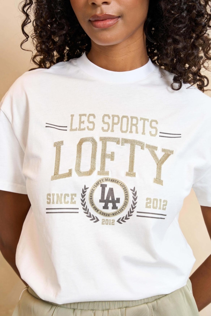 Lofty Manner T-shirt Melia white