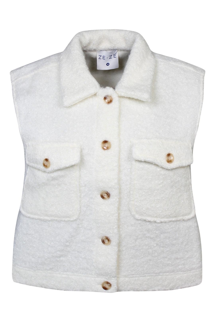 Ze-Ze Cikki Waistcoat off white