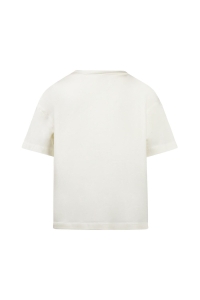 No Way Monday Ki T-shirt Strikjes off white