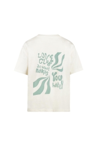No Way Monday Ki T-shirt Love off white