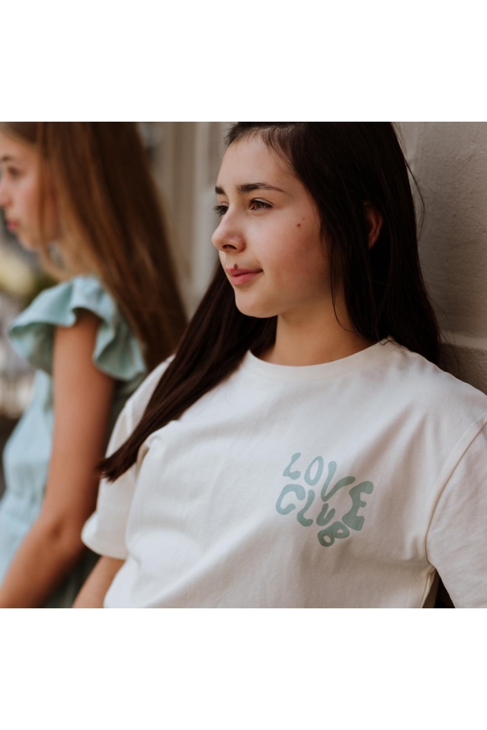 No Way Monday Ki T-shirt Love off white