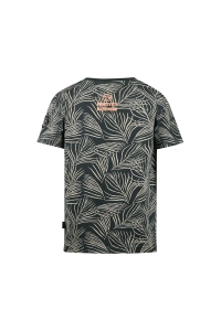 No Way Monday Ki T-shirt Blaadjes antracite