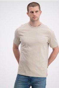 Gabbiano T-shirt interlock heavy backprint ivory bone