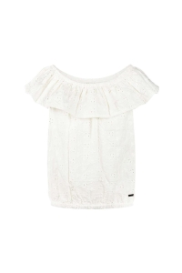 No Way Monday Top broderie off white