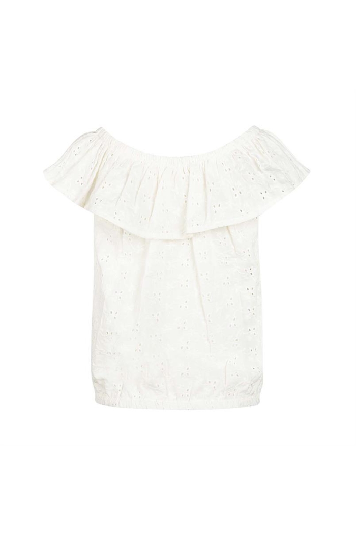 No Way Monday Top broderie off white
