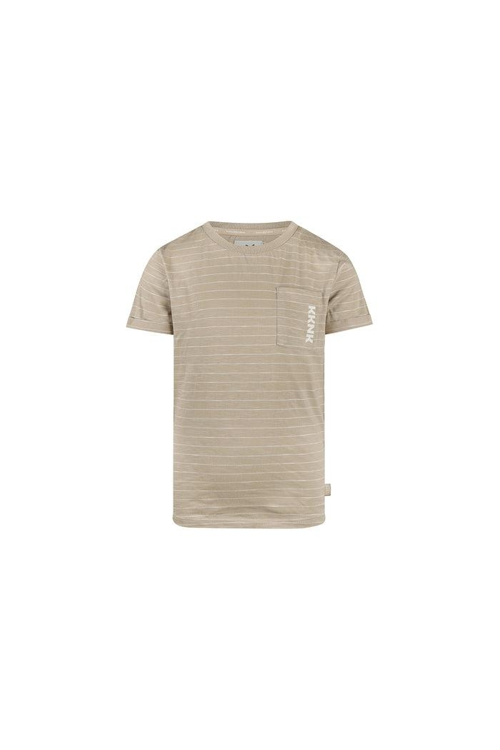 Koko Noko Ki T-shirt streep sand