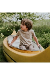 Koko Noko Ki T-shirt streep sand