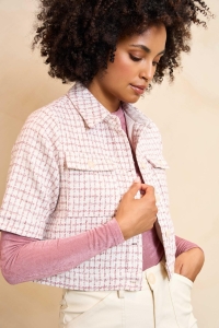 Lofty Manner Top Ines ecru/mauve pink