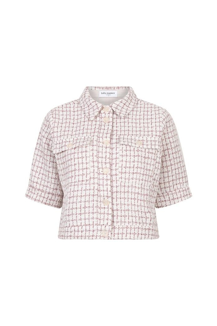 Lofty Manner Top Ines ecru/mauve pink