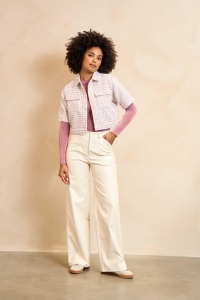 Lofty Manner Top Ines ecru/mauve pink
