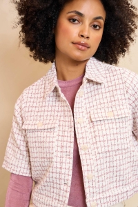 Lofty Manner Top Ines ecru/mauve pink