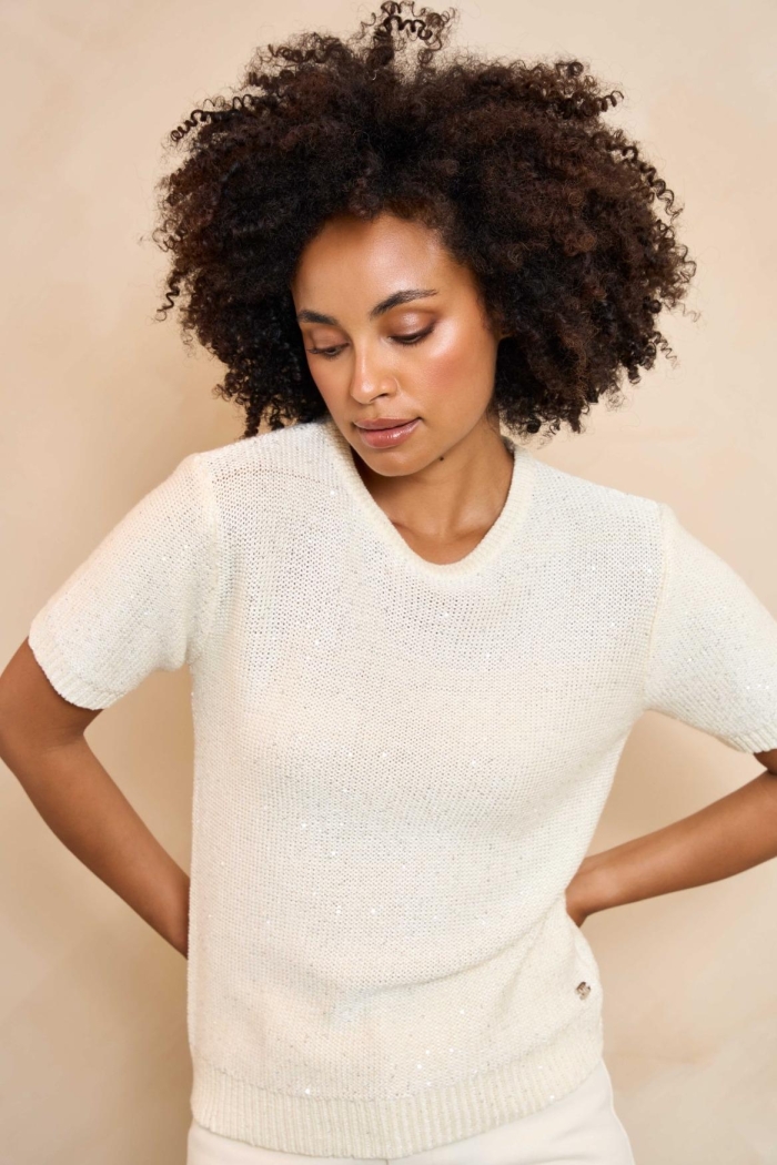 Lofty Manner Top Tilia white/silver