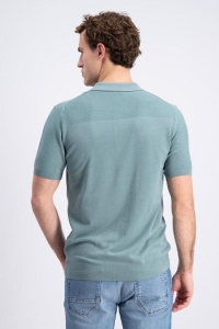 Gabbiano Polo ss knitted krux lagoon green