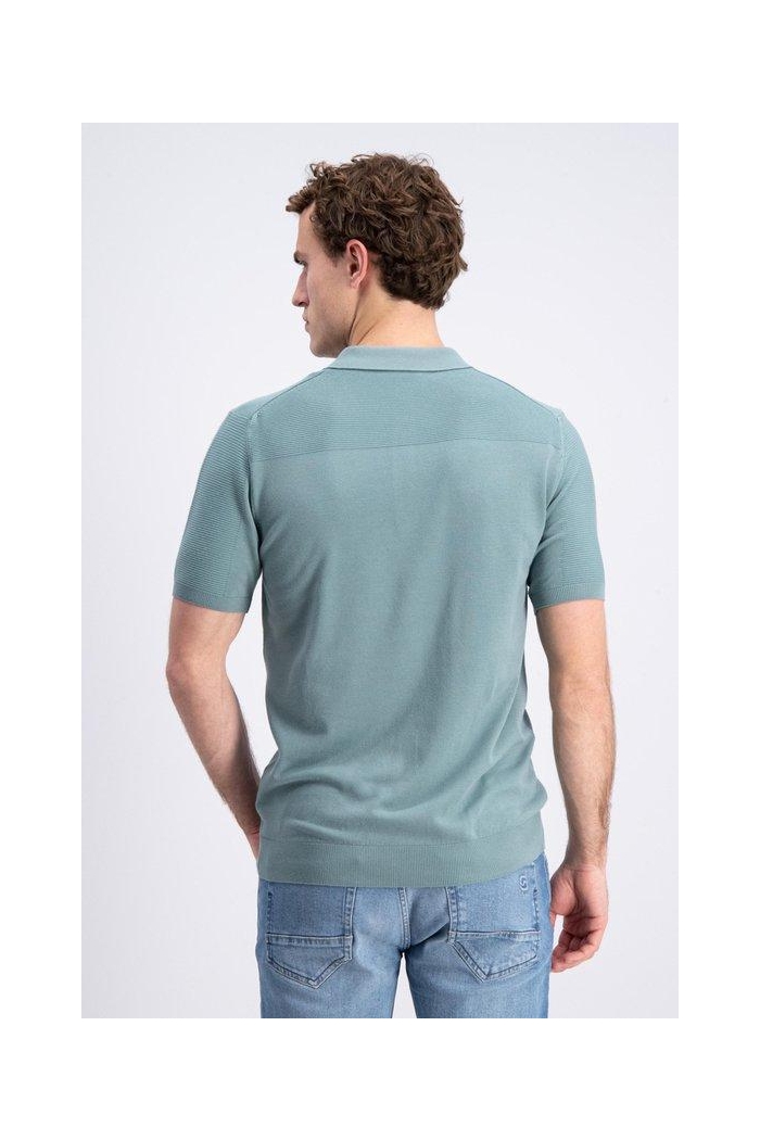 Gabbiano Polo ss knitted krux lagoon green